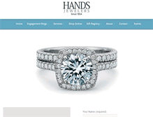 Tablet Screenshot of handsjewelers.com